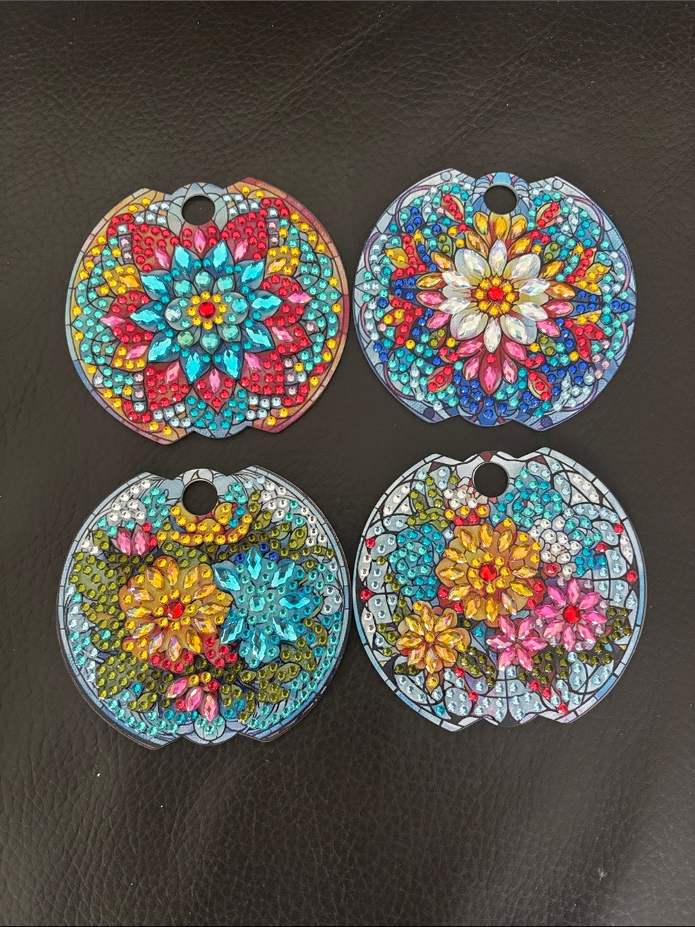 Hand Crafted Stained Glass Design Travel Mug Lid Cover - Pick 2 (sealed)